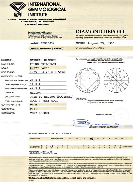 Foto 9 - Diamant IGI 0,277ct Top Wesselton F feines Weiss, D5703