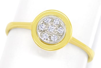 Foto 1 - Lupenreine Diamanten in tollem Diamantring aus 14K Gold, S1843